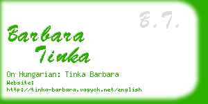 barbara tinka business card